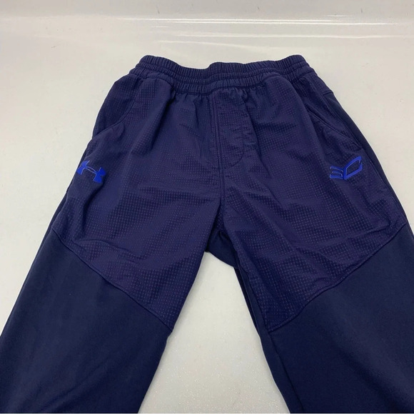 Under Armour Sweatpants Men Medium Loose Heatgear Blue Pockets Joggers Stretch - Picture 6 of 13